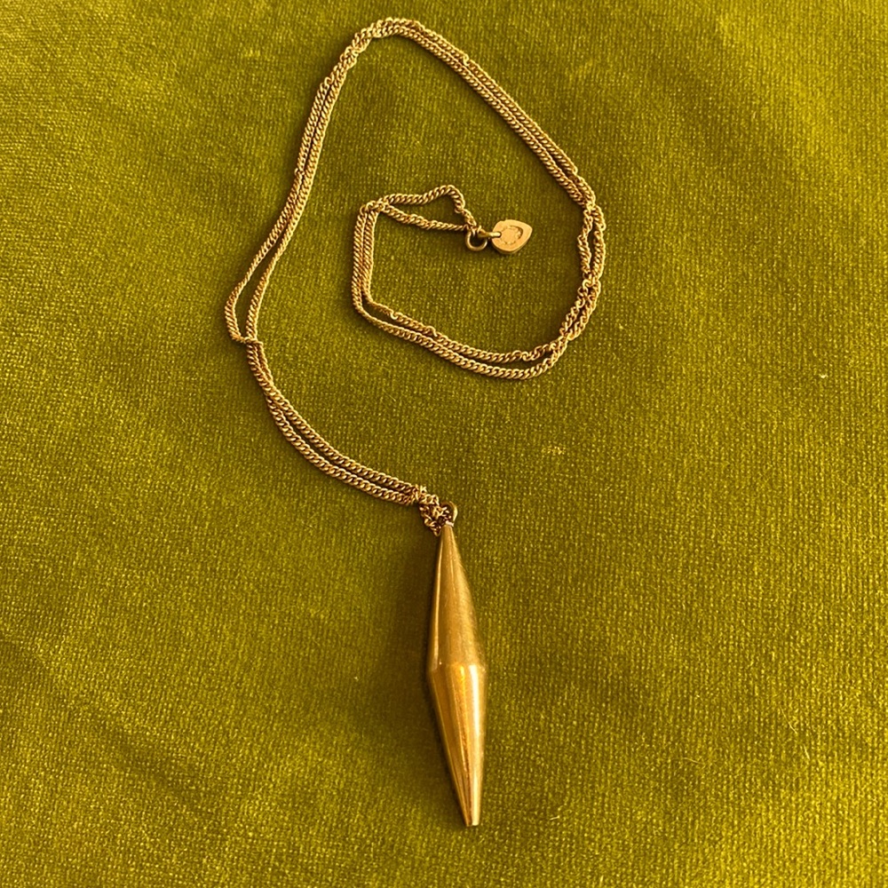 Brass Pendant Necklace